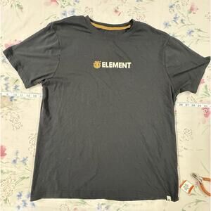 Y2K Element Mens T-Shirt Large Blue Logo Organic Product Short Sleeve Crew Neck